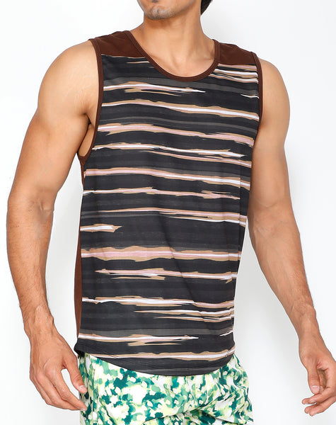 Coffee Streaks Cotton Tank