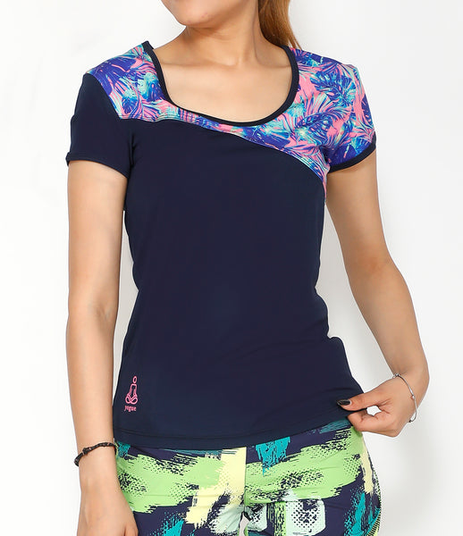 Floral Navy T-Shirt