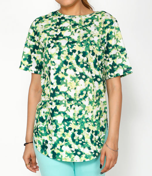 Citrus Hue Cotton Longline T-shirt