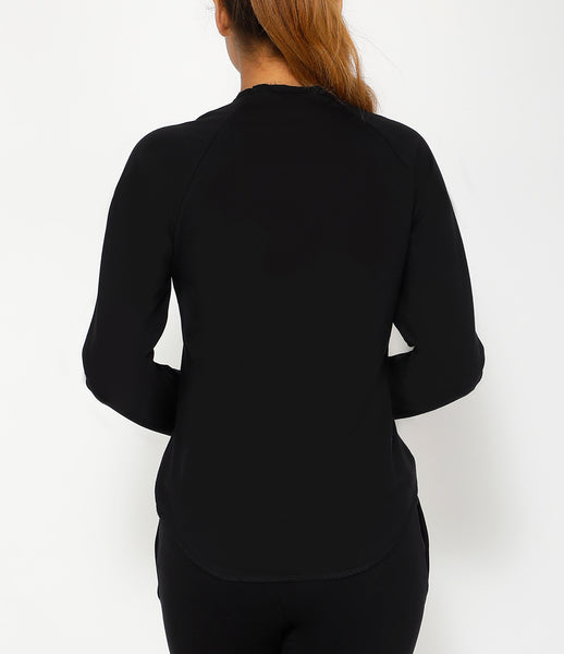 Onyx Asymmetric Full Sleeve Top