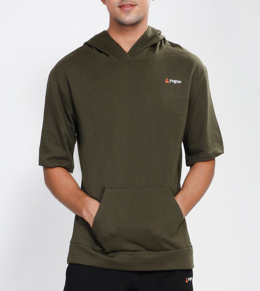 Military Green Hooded T-Shirt
