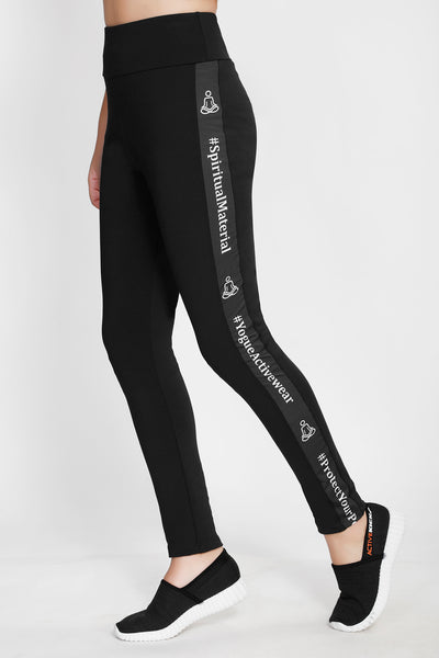 Black Hashtag Tights