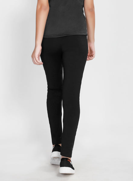 Black Hashtag Tights