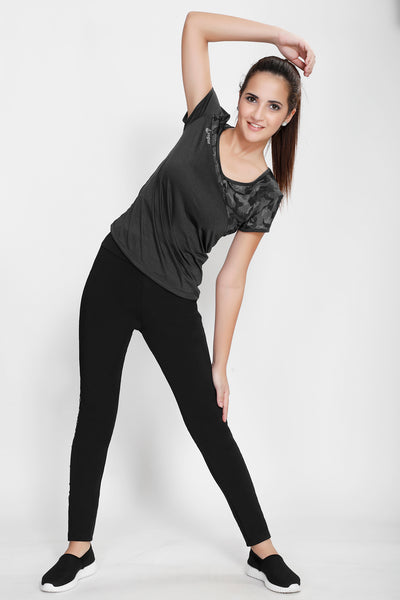 Black Hashtag Tights