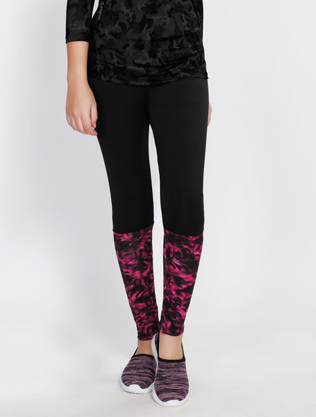 Black Pink 2Tone Tights