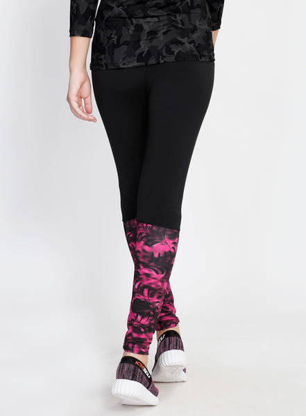 Black Pink 2Tone Tights