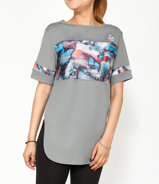 Grey Azure Long T-Shirt