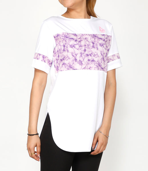 White Lilac Long T-Shirt