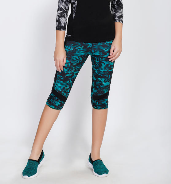 Green Tornado Capris