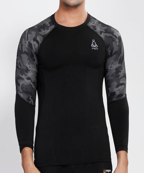 Camo Black Full Sleeve Compression