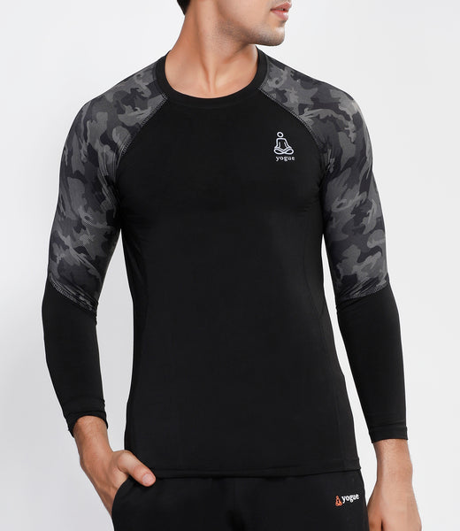 Camo Black Full Sleeve Compression