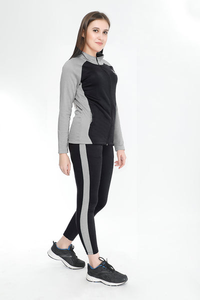 Silver and Black Tracksuit