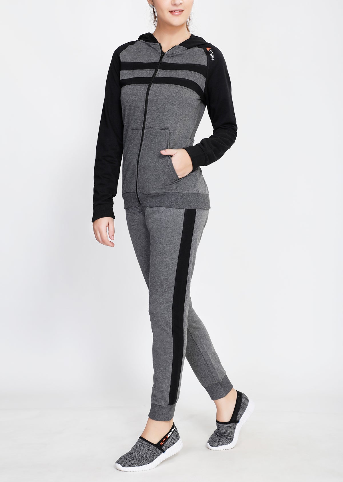 Dark Grey and Black Tracksuit