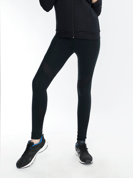 Black Tights with Mesh Detail