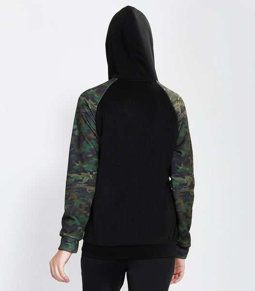 Black Military Hoodie