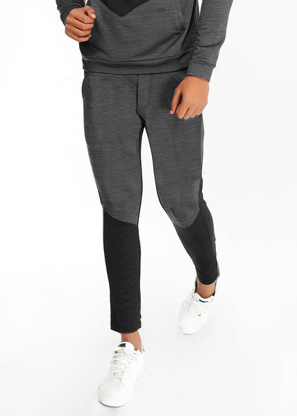 Charcoal Black Slim-Fit Trackpants