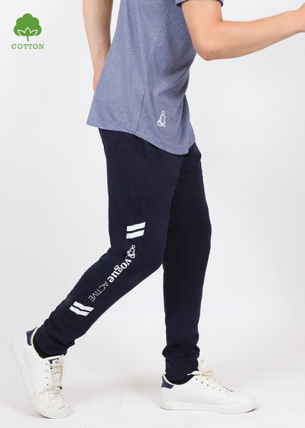 Navy Cotton Joggers