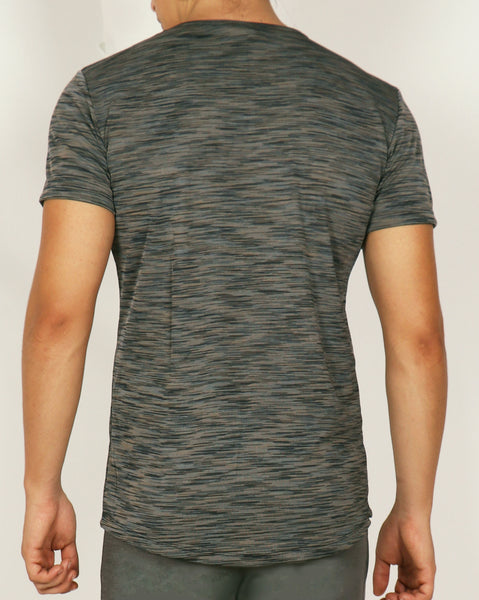 Grey Texture Roundneck T-Shirt