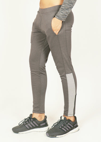 Matt Grey Slim-Fit Trackpants