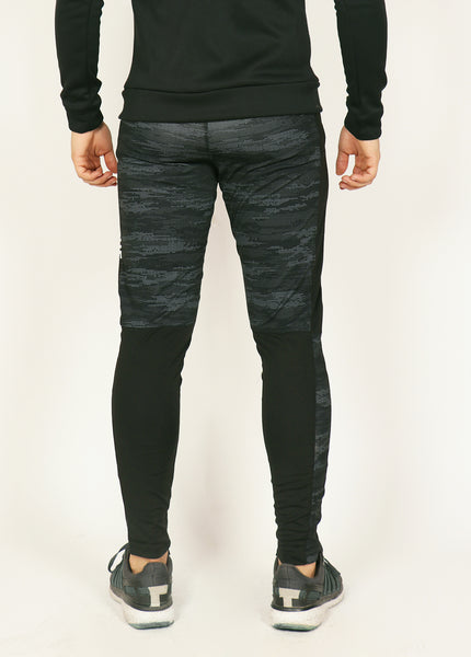 Black MicroDots Men's Running Tights