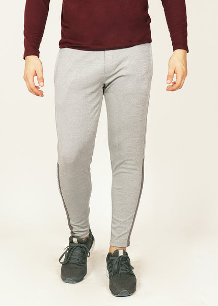 Light Grey Slim-Fit Trackpants