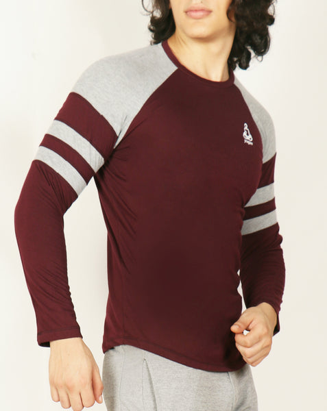 Cherry Grey ArmBand Full Sleeve T-Shirt - Cotton