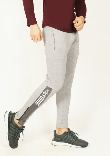 Light Grey Slim-Fit Trackpants