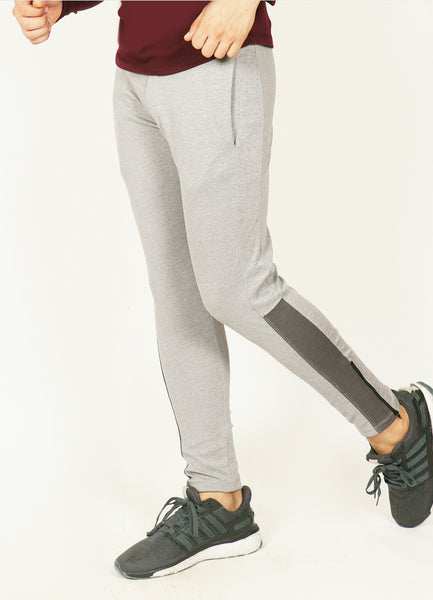 Light Grey Slim-Fit Trackpants