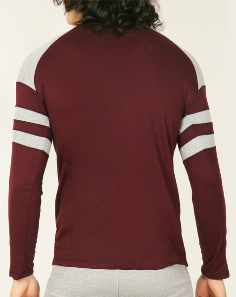 Cherry Grey ArmBand Full Sleeve T-Shirt - Cotton
