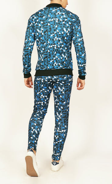 Blue Bomber Jacket - Tripping Triangles