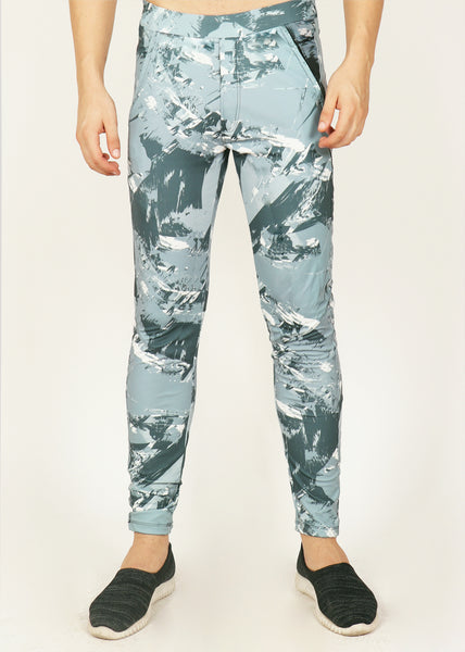 Grey Slim-Fit Trackpants - Dry Ice