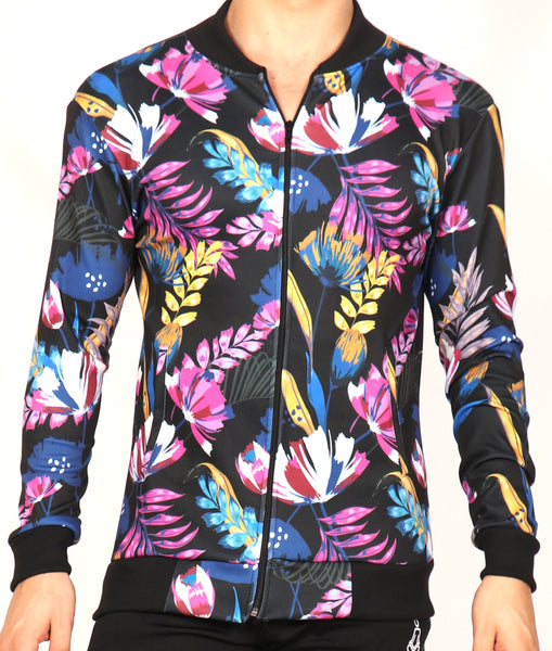 Floral Slim Fit Men's Jacket