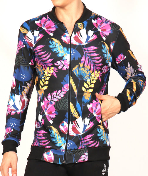 Floral Slim Fit Men's Jacket