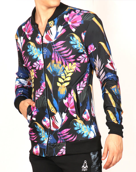 Floral Slim Fit Men's Jacket