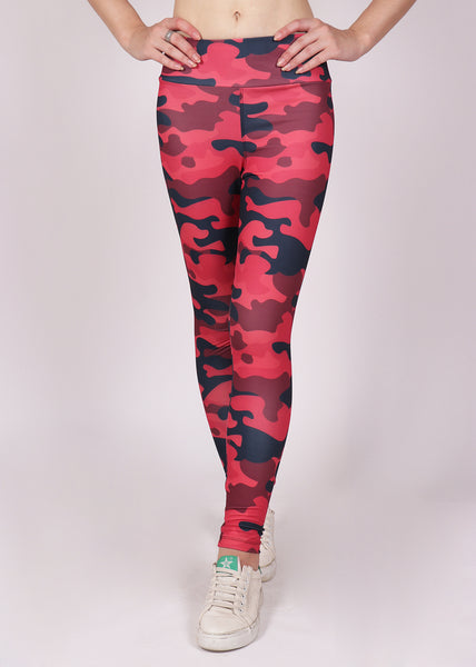 Scarlet Camo Tights