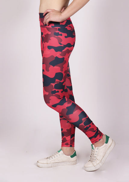 Scarlet Camo Tights