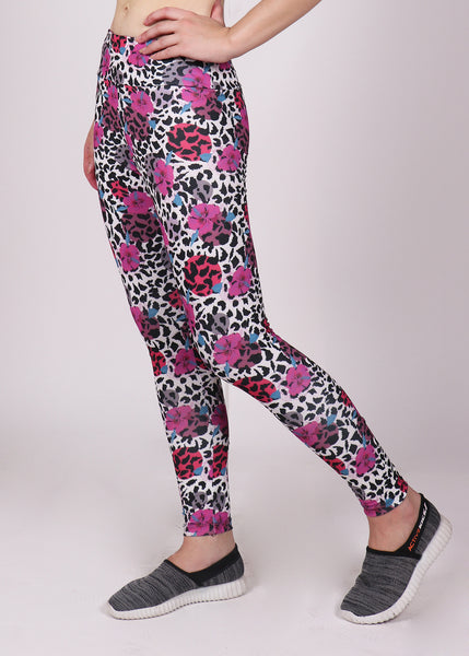 Coral Leopard Leggings