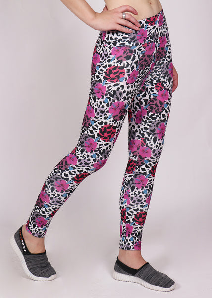 Coral Leopard Leggings