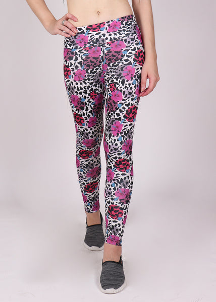 Coral Leopard Leggings