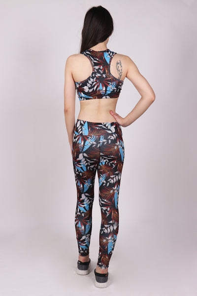 Shop The Look - Top + Leggings - Turquoise Leaves