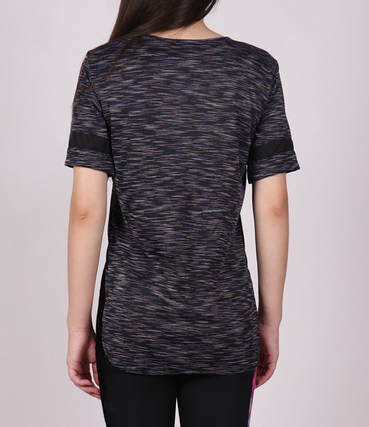 Black SpaceDyed Long T-Shirt