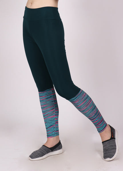 Green & Pink Scales 2Tone Tights