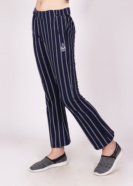 Navy Stripes Bell Bottoms