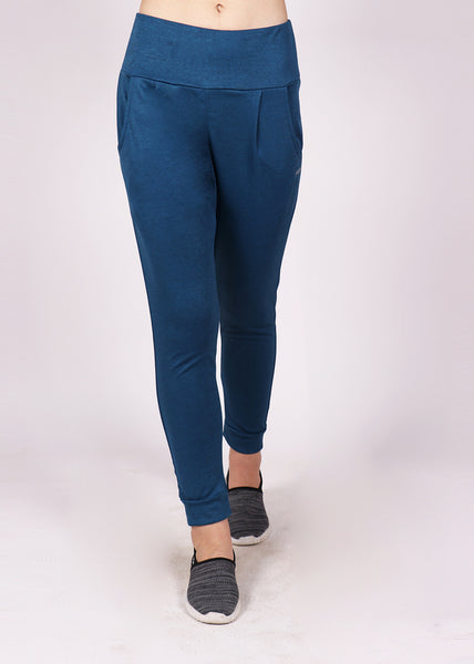 Blue Texture Tapered Fit Joggers