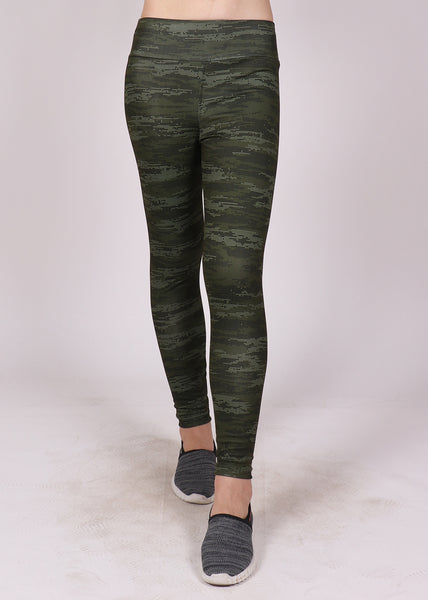 Olive Green Camo Tights