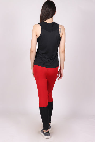 Red Black 2Tone Tights