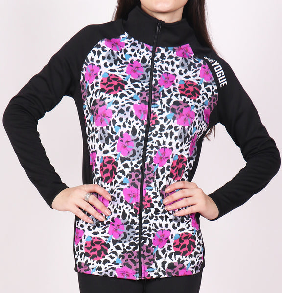 Coral Leopard Slim Fit Jacket